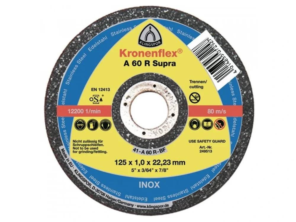 Kotouč řezný 125 x 1 x 22 mm nerez / ocel Nová Kolekce