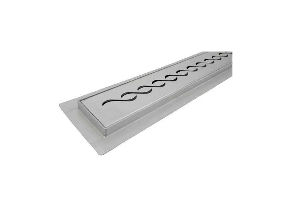 Výhodná Nabídka Koupelnový sprchový žlab nerezový s roštem Braid 600 mm
