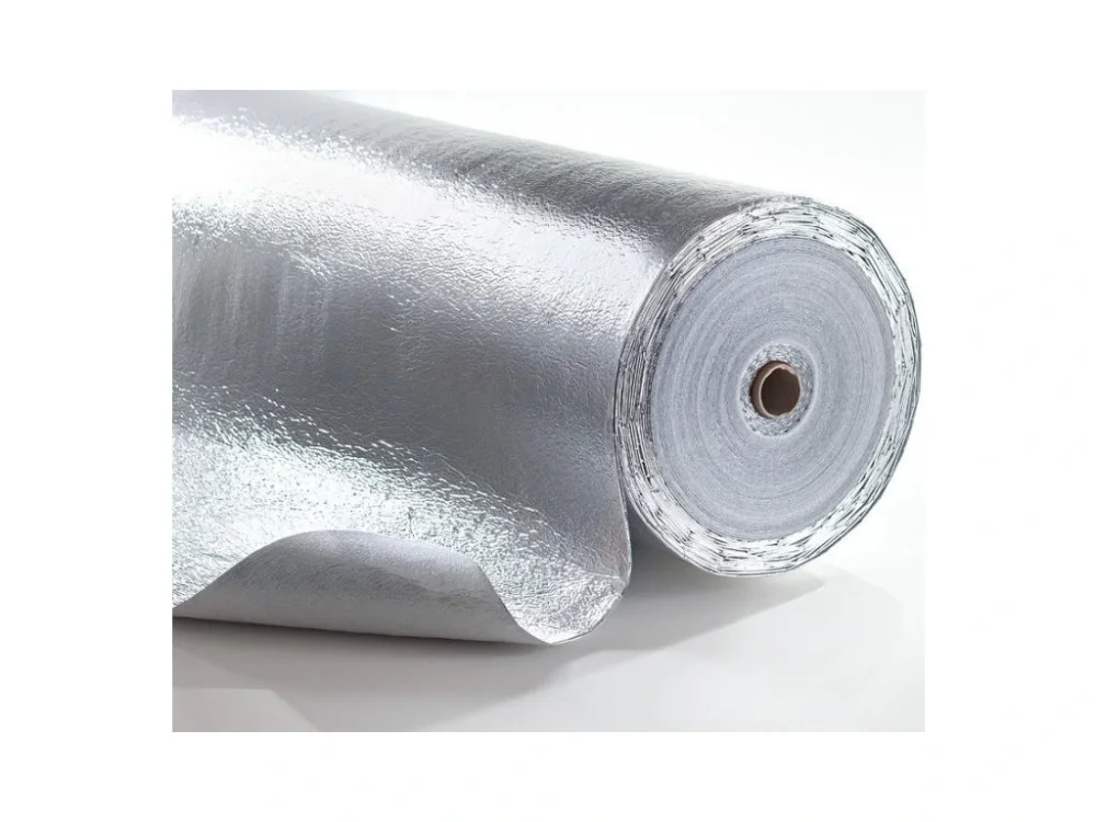 Dokud Zásoby Vydrží Kročejová fólie reflexní SUNFLEX FOAM pod podlahy (1,2x41,7m)