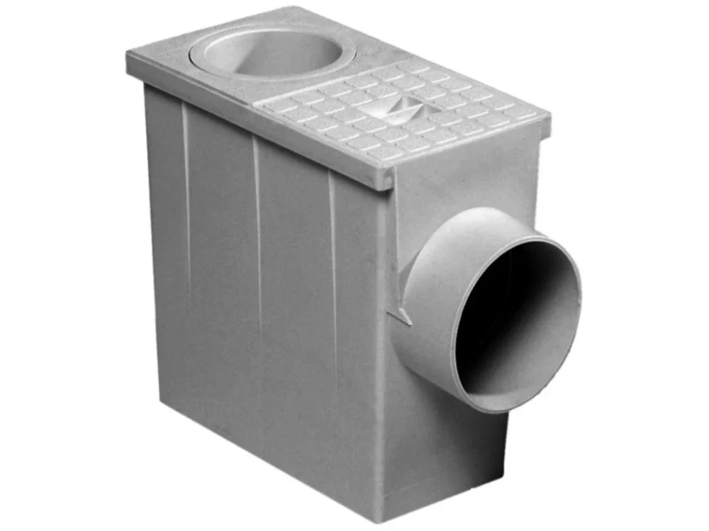 Lapač střešních splavenin DAKOTA 80-100 mm s bočním odtokem DN100/110 šedý Akce