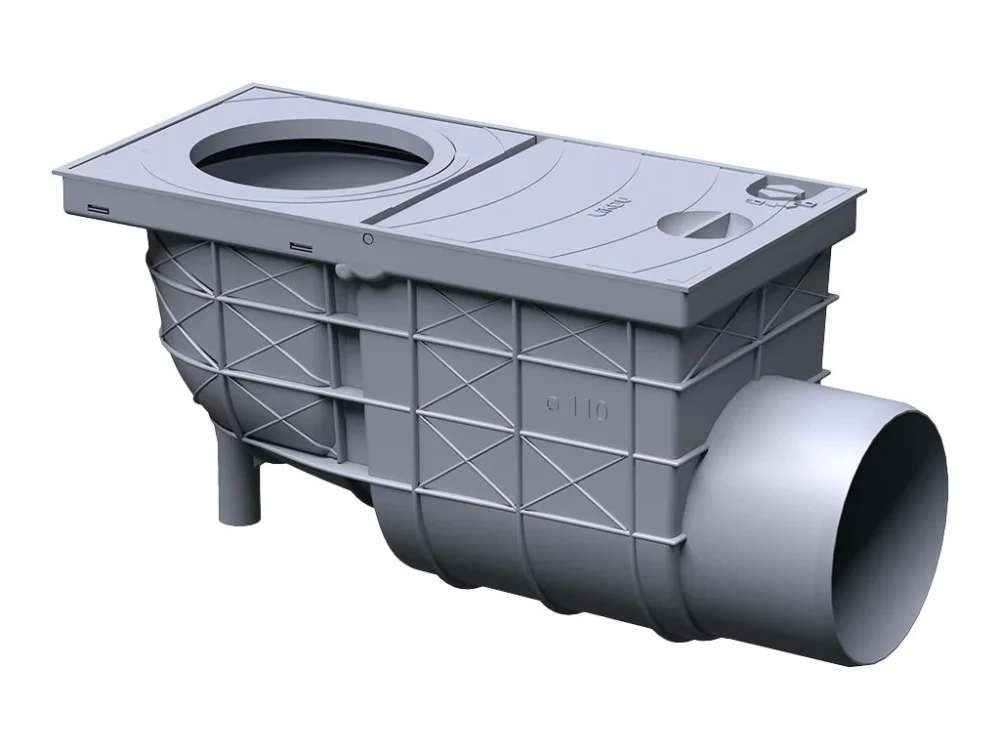 Pouze Dnes Lapač střešních splavenin LIKOV GRS 80-125 mm s bočním odtokem DN110 šedý