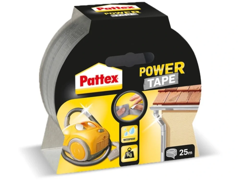 Lepící páska Pattex Power Tape 25 m stříbrná Cenově Výhodný