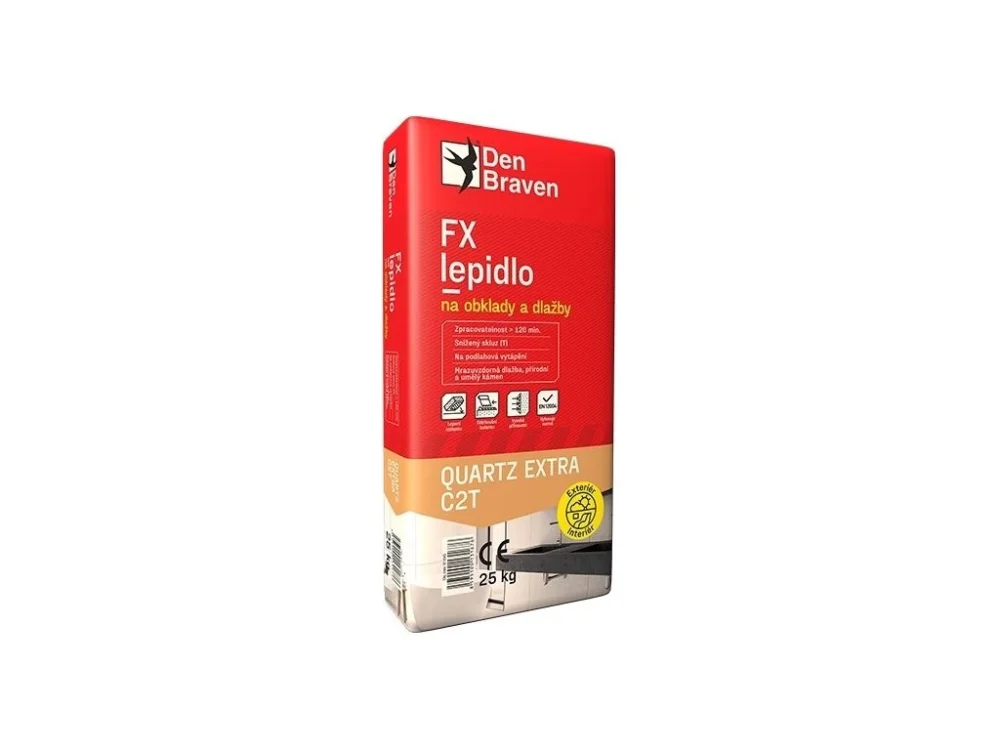 Značkový Lepidlo na obklady a dlažbu QUARTZ EXTRA C2T 25kg