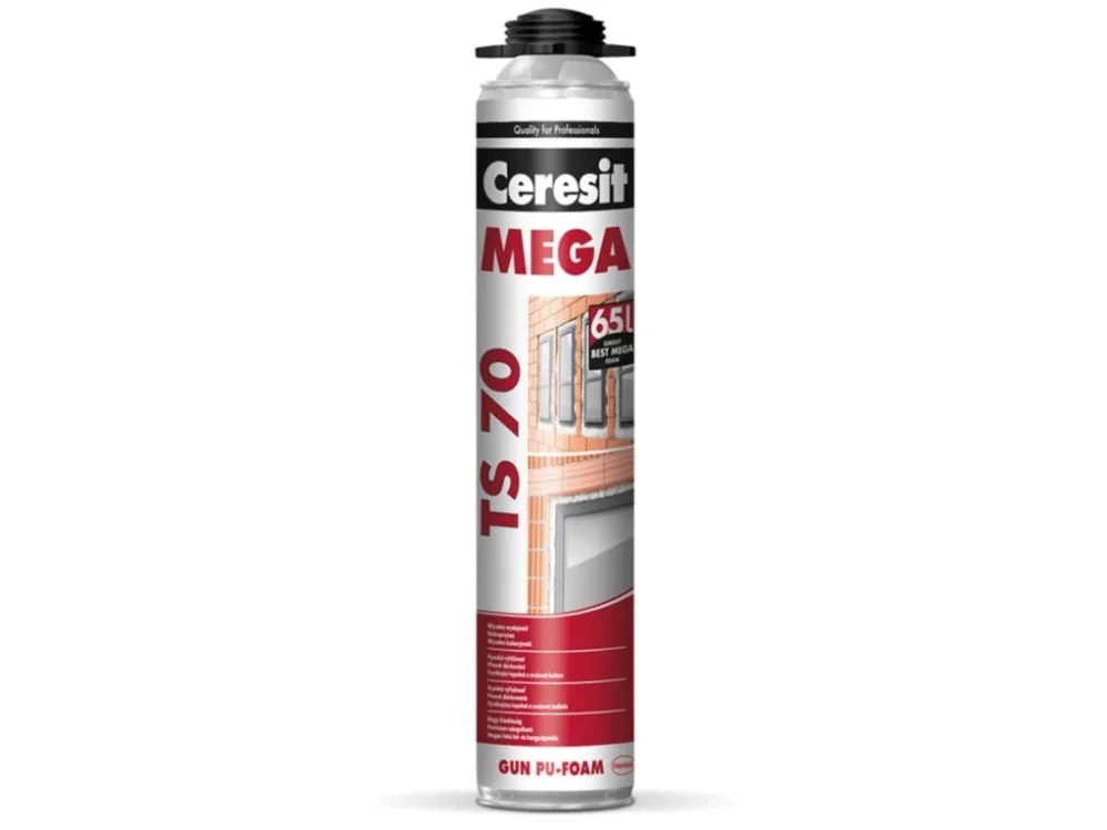 Sleva Montážní pistolová pěna MEGA TS 70 Ceresit 870 ml
