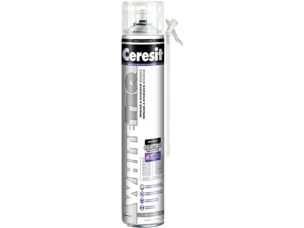 Výhodná Nabídka Montážní trubičková pěna WhiteTeq 750 ml Ceresit