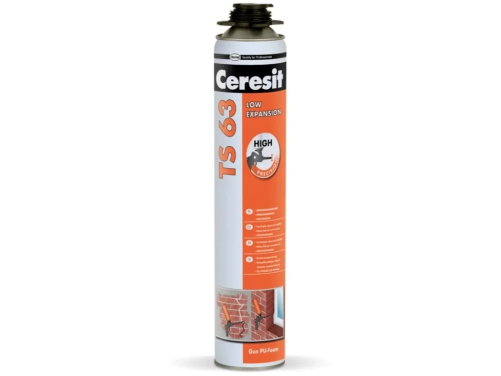 Koupit Online Nízkoexpanzní pistolová pěna TS 63 Ceresit 750 ml