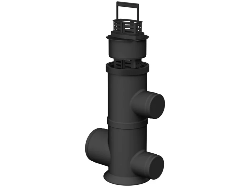 Odtoková šachta pro plastový žlab ACO XTRADRAIN X200 DN110-200 Ověřený
