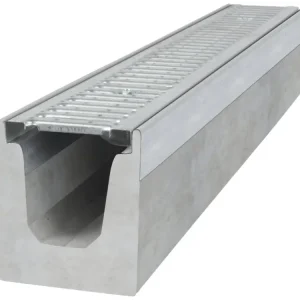 Akční Cena Odvodňovací betonový žlab BIELBET A15 s pozinkovanou mříží 1000 x 145 x 160 mm