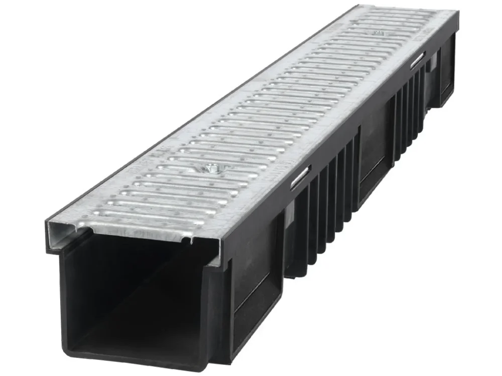 Top Prodej Odvodňovací plastový žlab BIELBET A15 s pozinkovanou mříží 1000 x 130 x 105 mm
