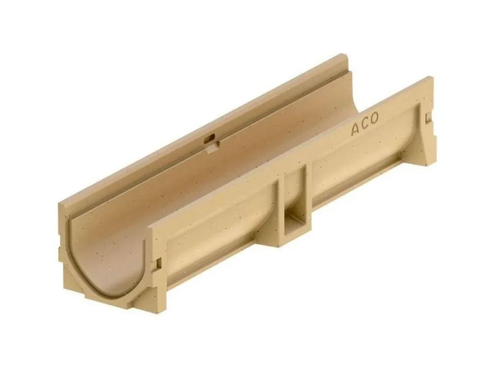 Odvodňovací polymerbetonový žlab ACO EUROSELF A15-B125 bez mříže 500 x 118 x 97 mm Autentický