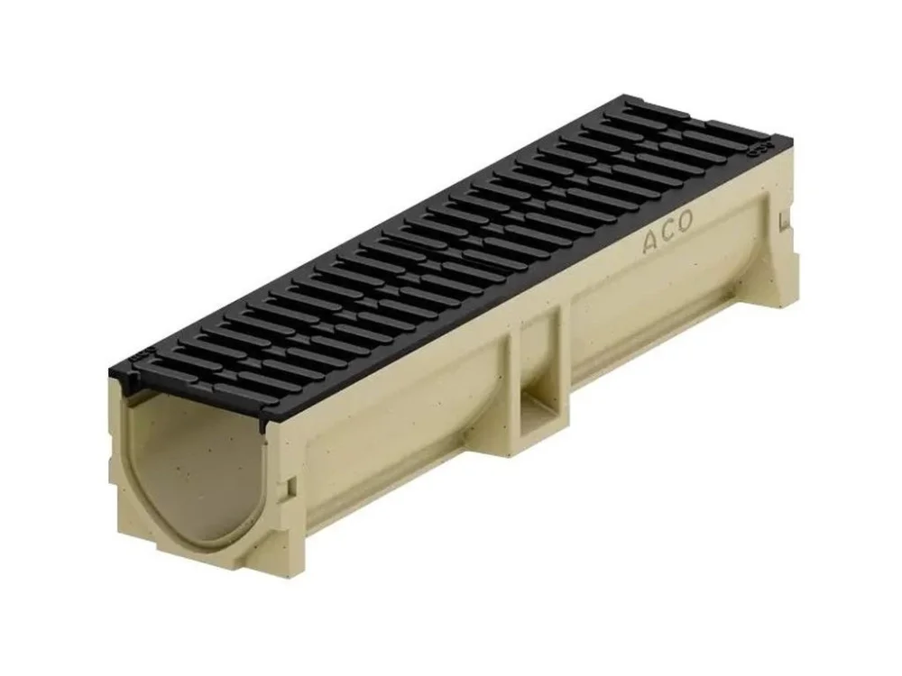 Odvodňovací polymerbetonový žlab ACO EUROSELF B125 s litinovou mříží 500 x 118 x 104 mm Doprava Zdarma