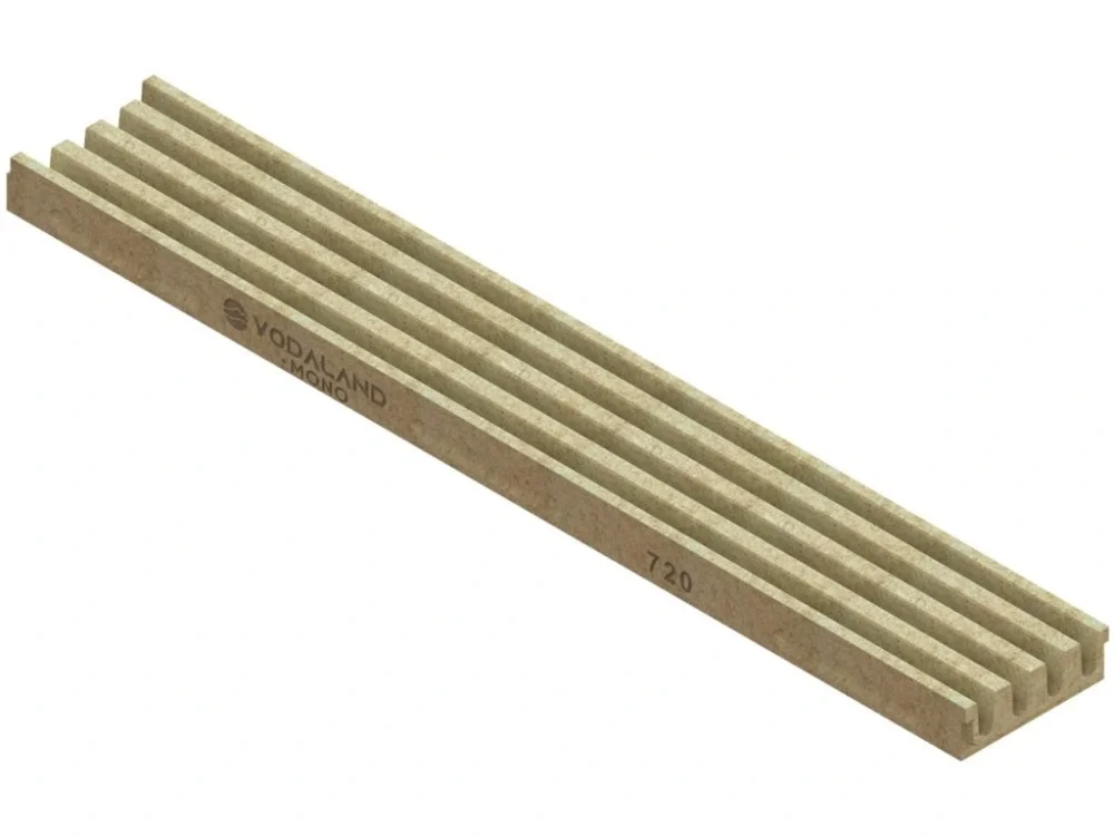 Víkendová Akce Odvodňovací polymerbetonový žlab VODALAND MONO C250 štěrbinový 1000 x 150 x 50 mm pískový