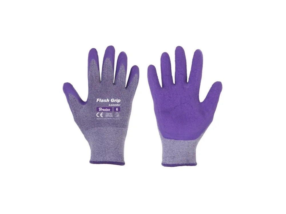 Ochranné rukavice BRADAS FLASH GRIP LAVENDER 8" Nejprodávanější