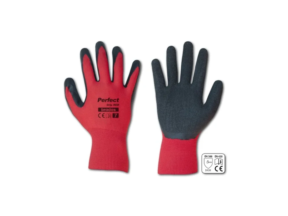 Ochranné rukavice BRADAS PERFECT GRIP RED 8" Bezpečná Platba