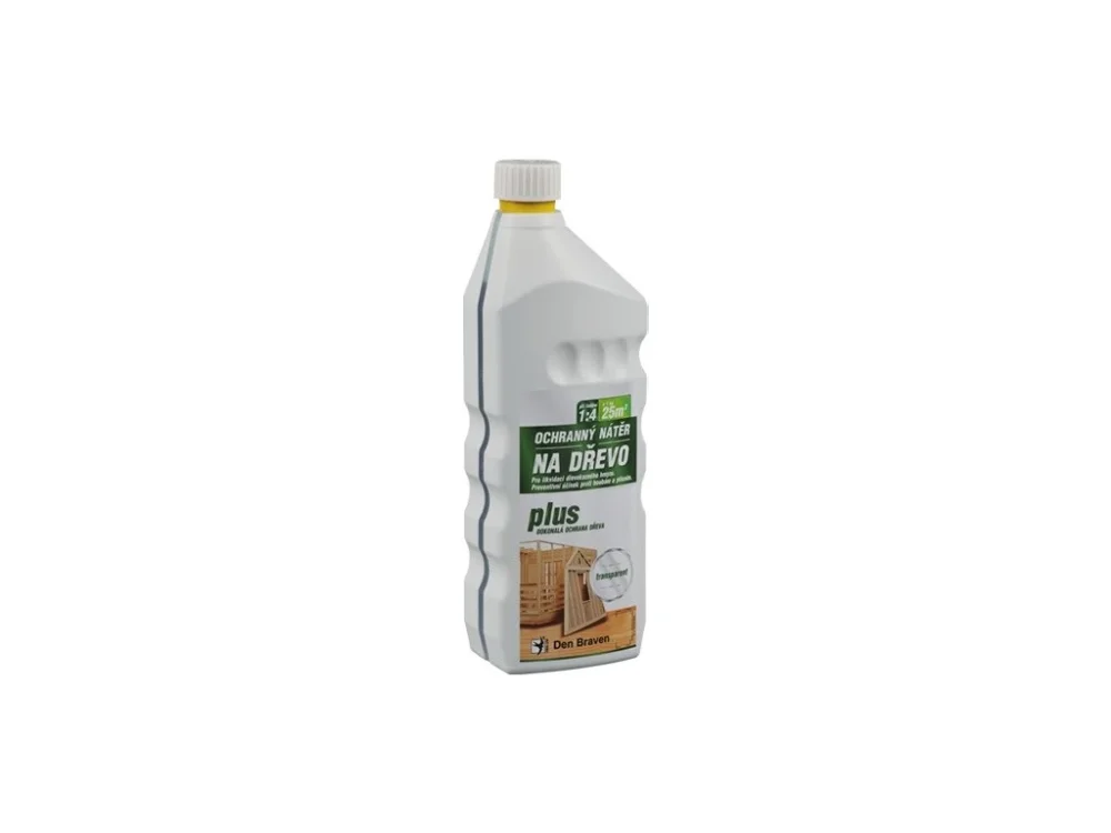 Ochranný nátěr na dřevo PLUS1 kg DEN BRAVEN Nejlepší Volba