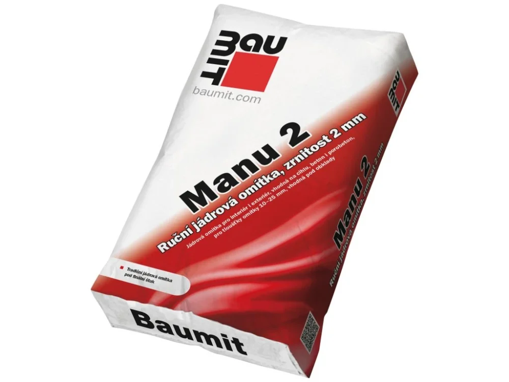 Omítka jádrová 2 mm MANU 2 Baumit 25 kg Kup Teď