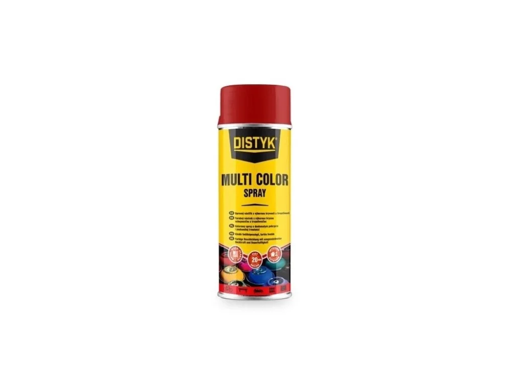 Opravná barva ve spreji DISTYK MULTI COLOR SPRAY 400 ml bílý hliník RAL 9006 Nízká Cena