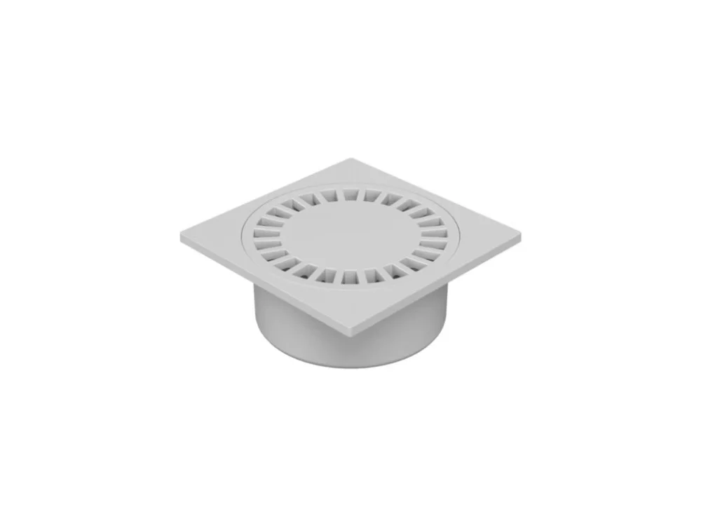 Podlahová vpusť WELLDRAIN DN50 přímá plastová 150 x 150 mm šedá Oblíbený