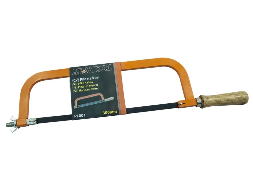 Rámová pilka na KOV rukojeť dřevěná 300mm STAVTOOL Tovární Cena
