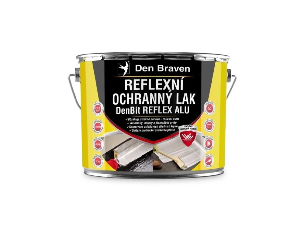 Reflexní ochranný lak DenBit REFLEX ALU 4,5 kg Den Braven Pouze Dnes