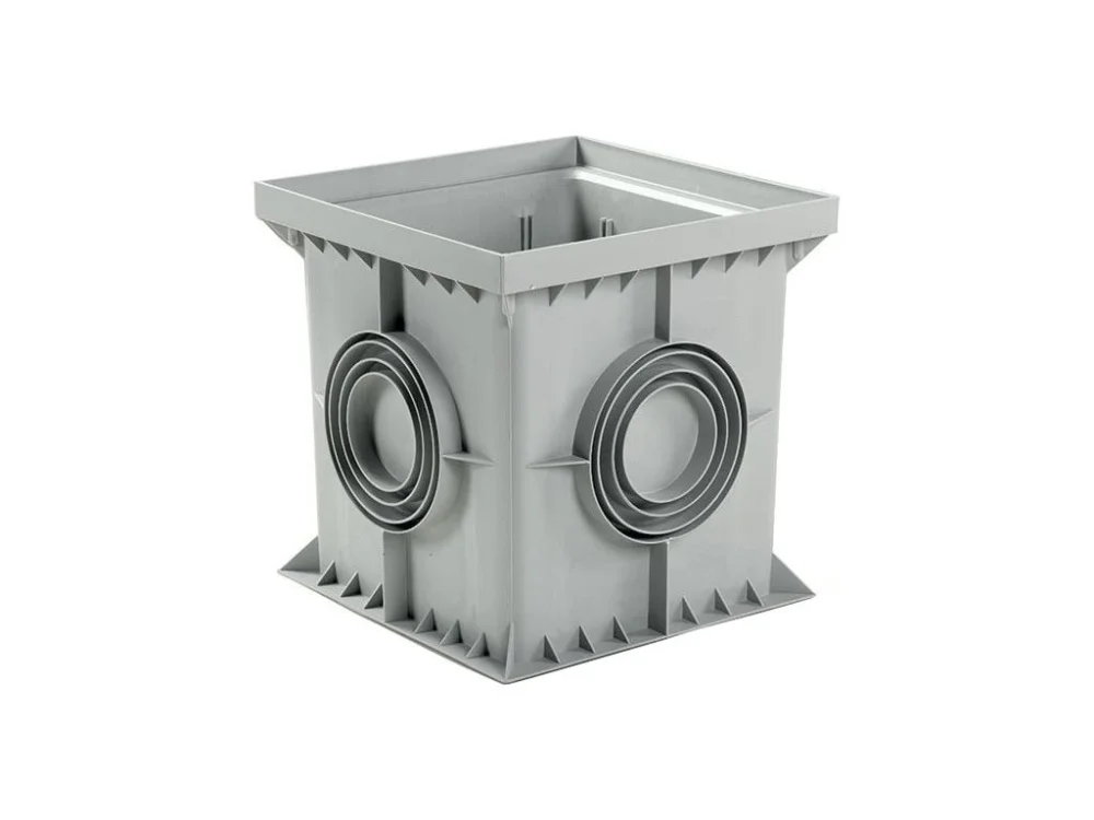 Revizní šachta WELLDRAIN 200 x 200 mm plastová 63-125 mm šedá Koupit Online