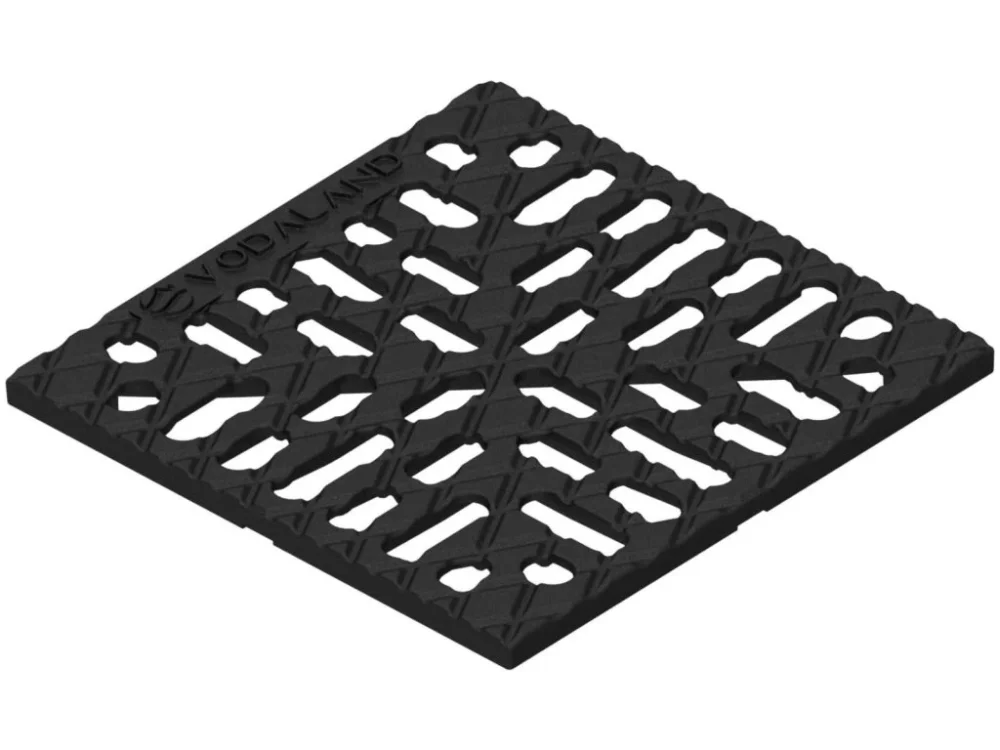 Kup Teď Rošt pochozí A15 pro revizní šachtu VODALAND EASY litinový 250 x 250 mm černý