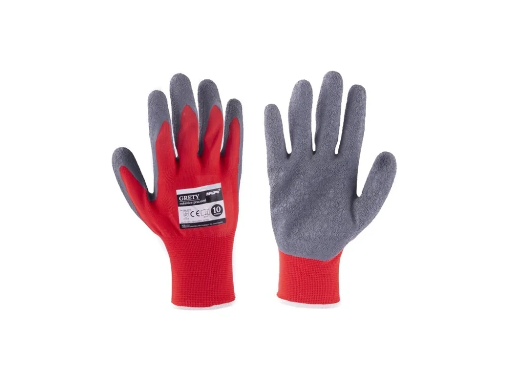 Rukavice ochranné GRETY 10" potažené latexem Kup Teď