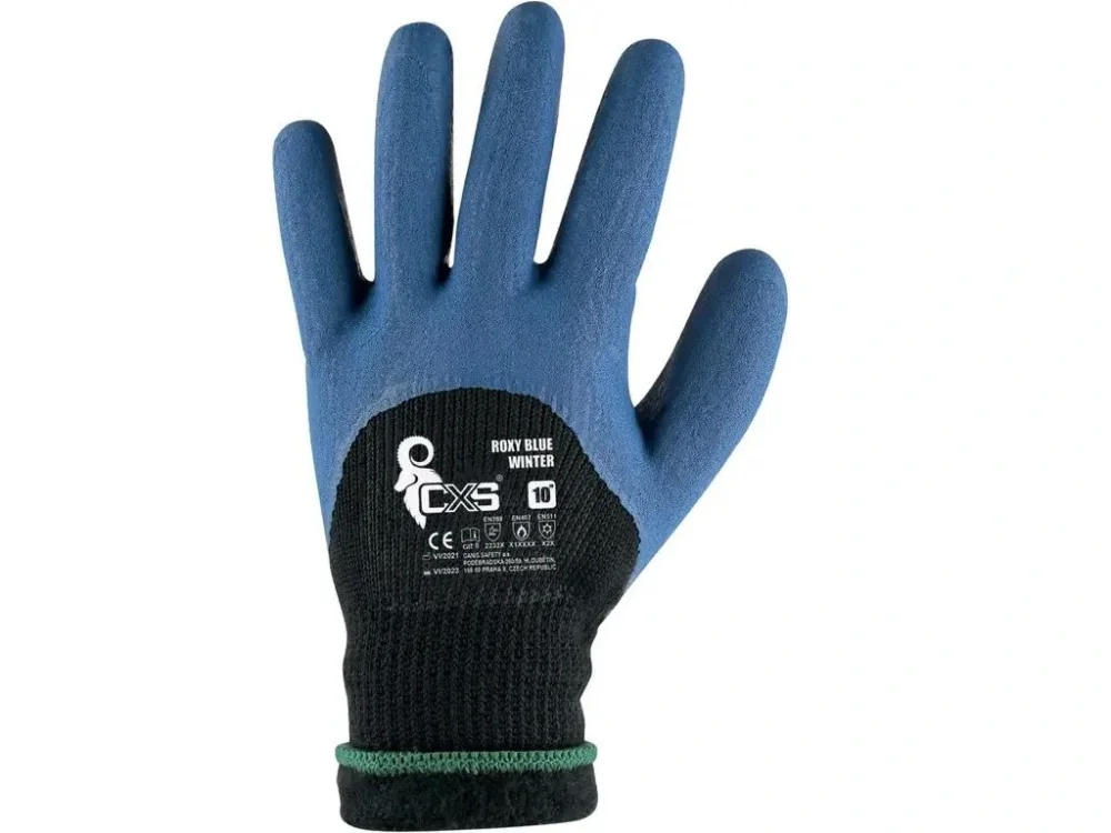 Rukavice ROXY BLUE WINTER černo-modré vel. 10 Canis Levný