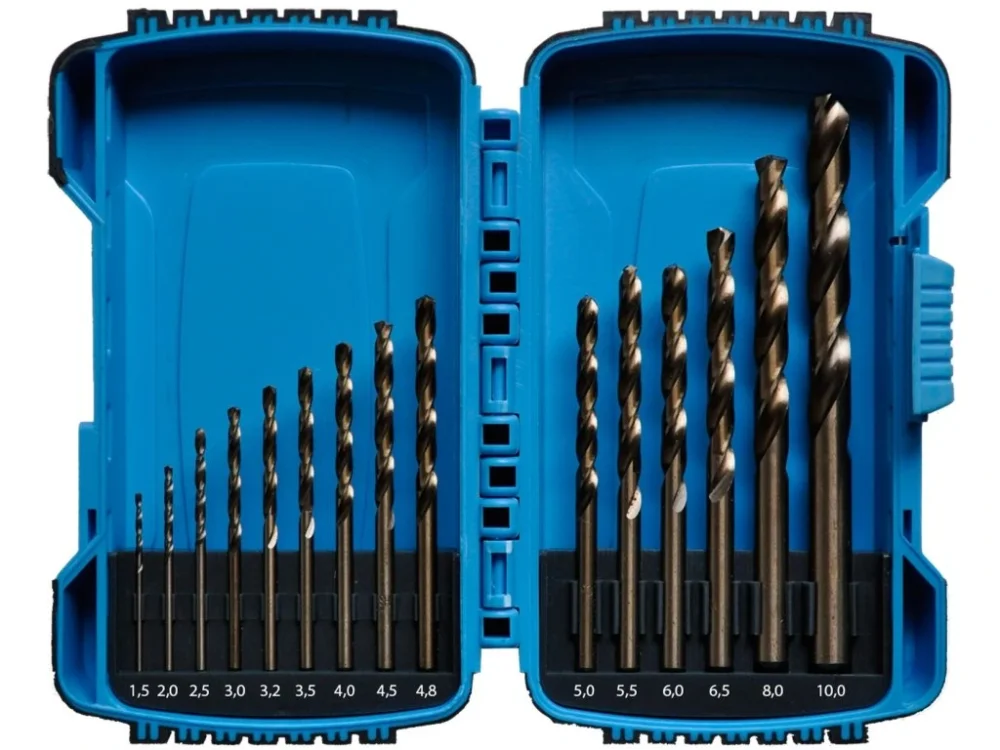 Autentický Sada vrtáků 1-10 mm 15 dílů cobalt XTline