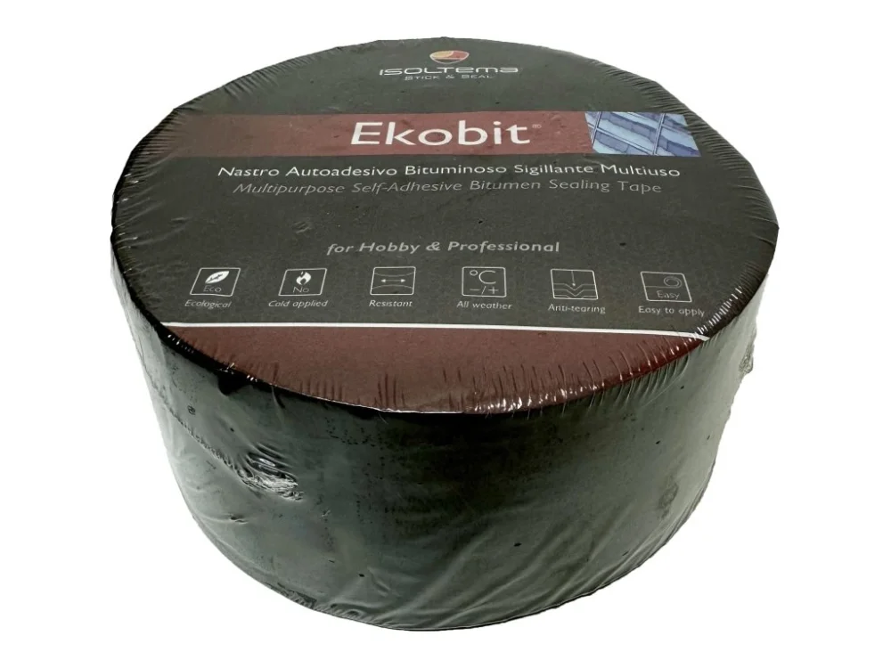 Samolepící bitumenová páska Ekobit Lead černá 7,5 cm x 10 m Cenová Bomba