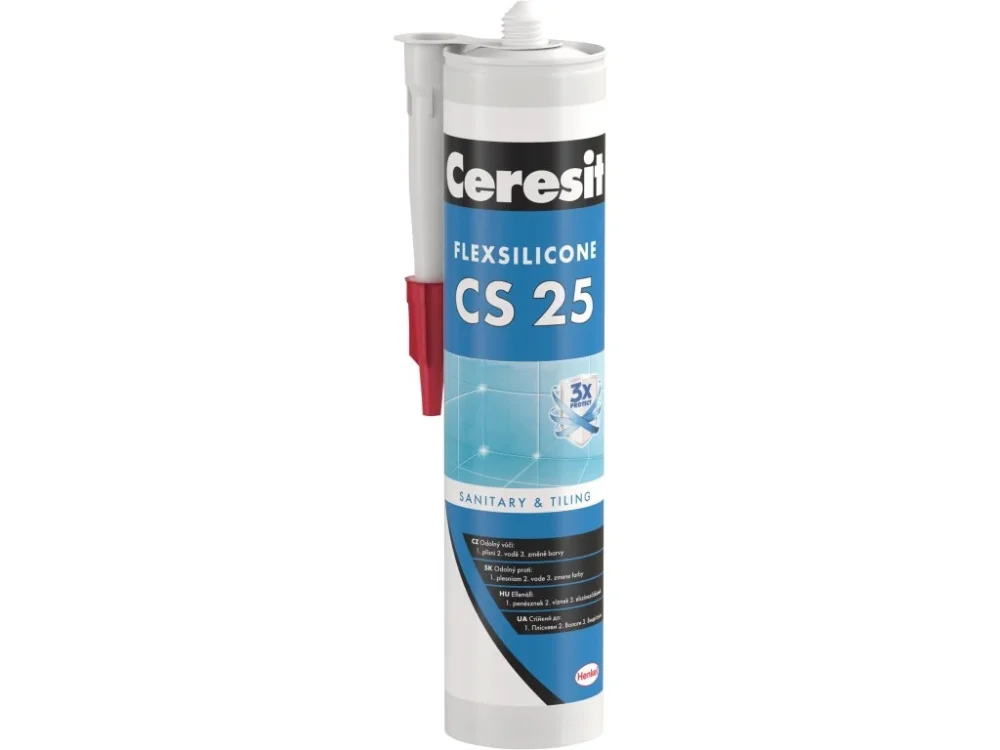 Tovární Cena Sanitární silikon CS 25 SANITARY antracit 280 ml Ceresit