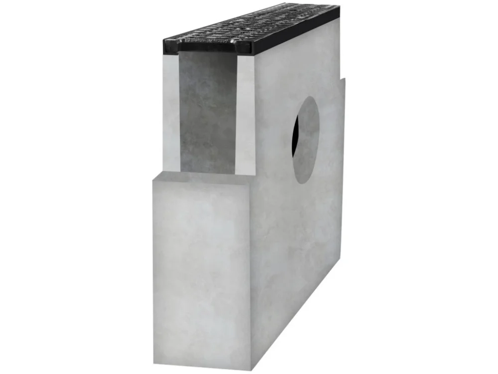 Sběrná betonová vpusť BIELBET B125 s litinovou mříží 500 x 150 x 500 mm 200 mm Víkendová Akce