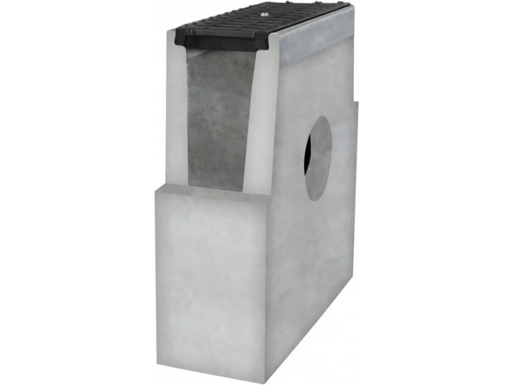 Sběrná betonová vpusť BIELBET C250 s litinovou mříží 333 x 145 x 450 mm 180 mm Oblíbený