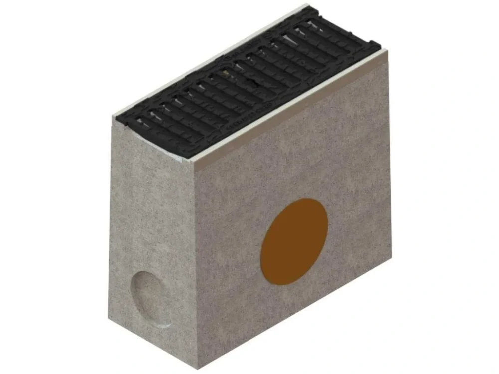 Sběrná betonová vpusť VODALAND BASE C250 s litinovou mříží 500 x 230 x 458 mm Doprava Zdarma