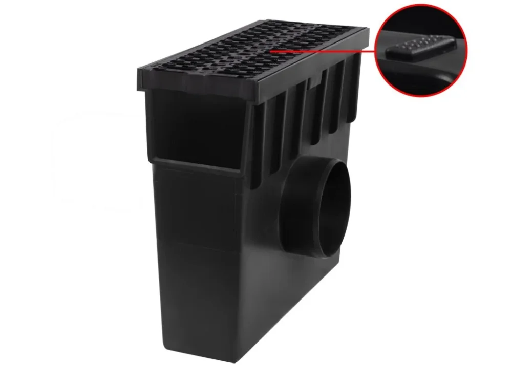 Sběrná plastová vpusť BIELBET A15 s plastovou mříží 333 x 130 x 300 mm 105 mm Top Prodej