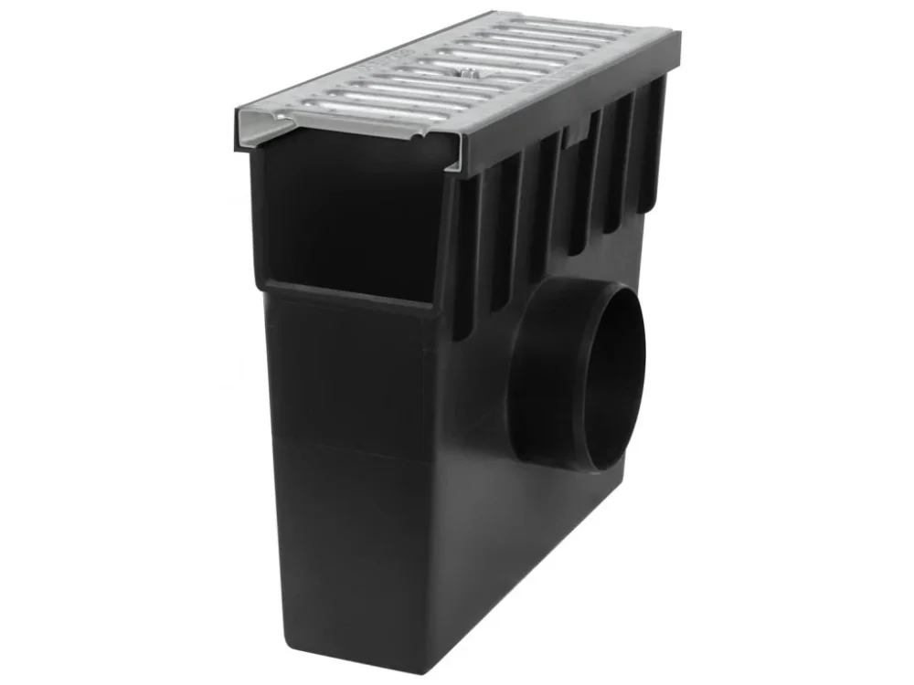 Sběrná plastová vpusť BIELBET A15 s pozinkovanou mříží 333 x 130 x 300 mm 105 mm Cenová Bomba