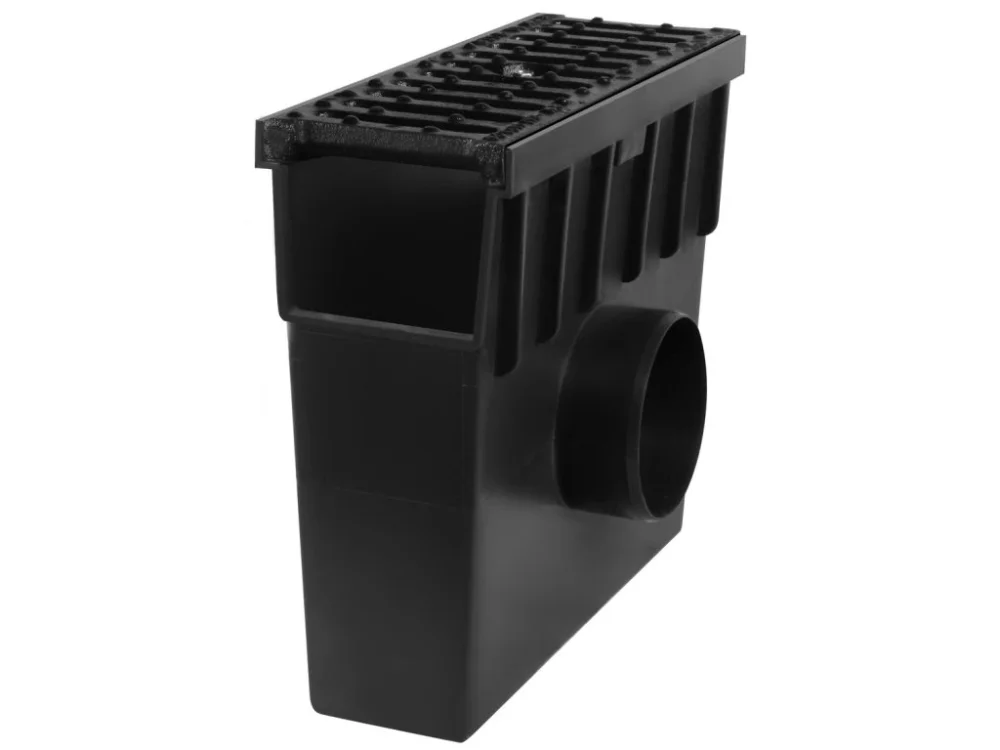 Nízká Cena Sběrná plastová vpusť BIELBET B125 s litinovou mříží 333 x 130 x 300 mm 105 mm