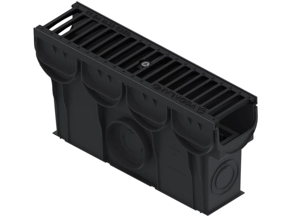 Sběrná plastová vpusť VODALAND EASY C250 s litinovou mříží 500 x 125 x 250 mm Akční Cena