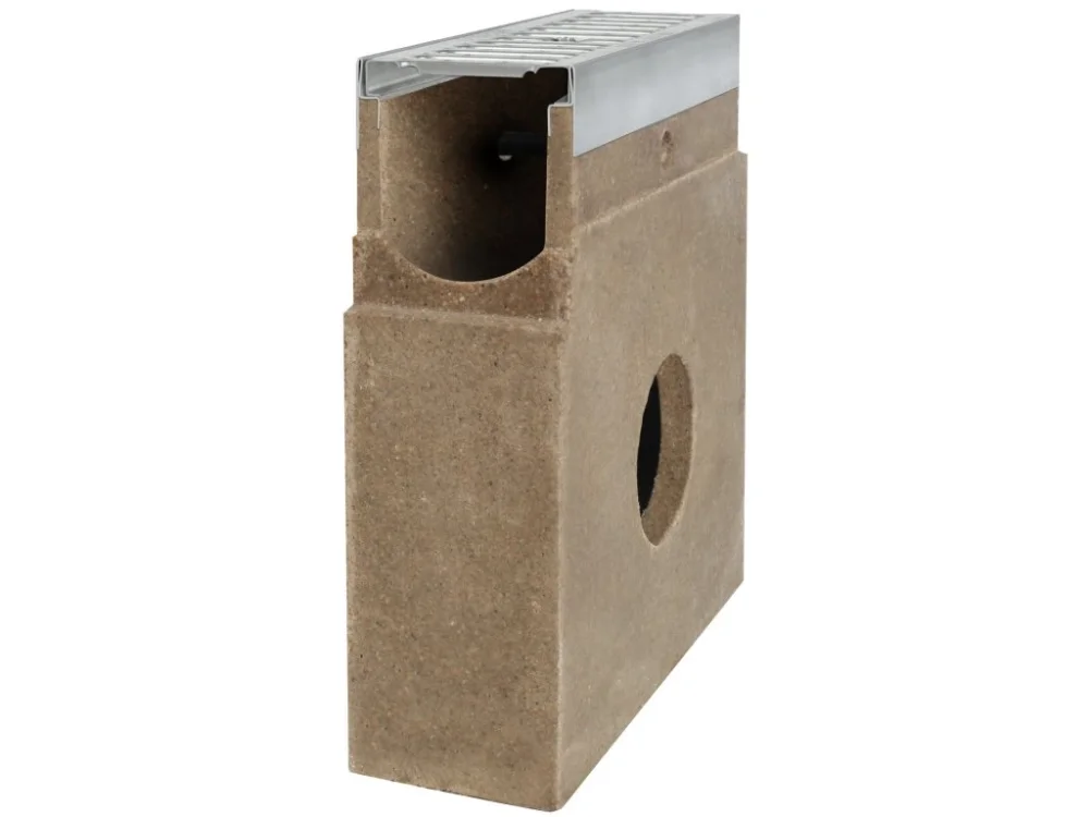 Cenová Bomba Sběrná polymerbetonová vpusť BIELBET A15 s pozinkovanou mříží 333 x 130 x 400 mm 130 mm