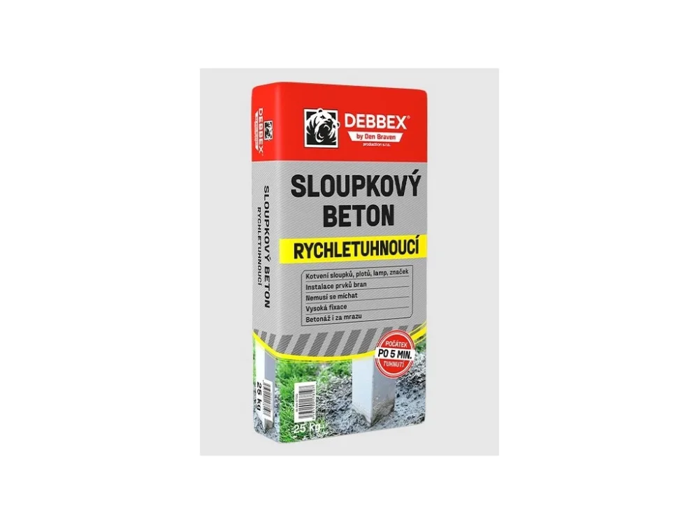 Hit Sezóny Sloupkový beton rychletuhnoucí 25 kg - zálivkový Den Braven