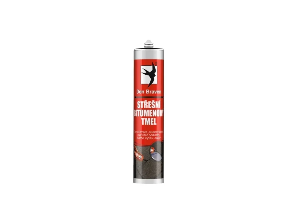 Pouze Dnes Střešní bitumenový tmel 310 ml ČERNÝ Den Braven