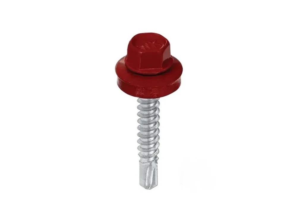 Šroub samovrtný WF 5,5 x 25 mm pro kotvení plechu do oceli 5 mm RAL 3011 250 ks Must-Have