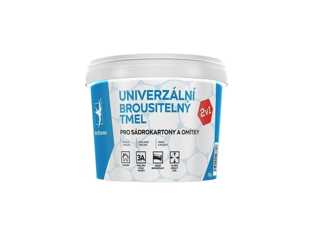 Univerzální brousitelný tmel 5 kg bílý Tovární Cena