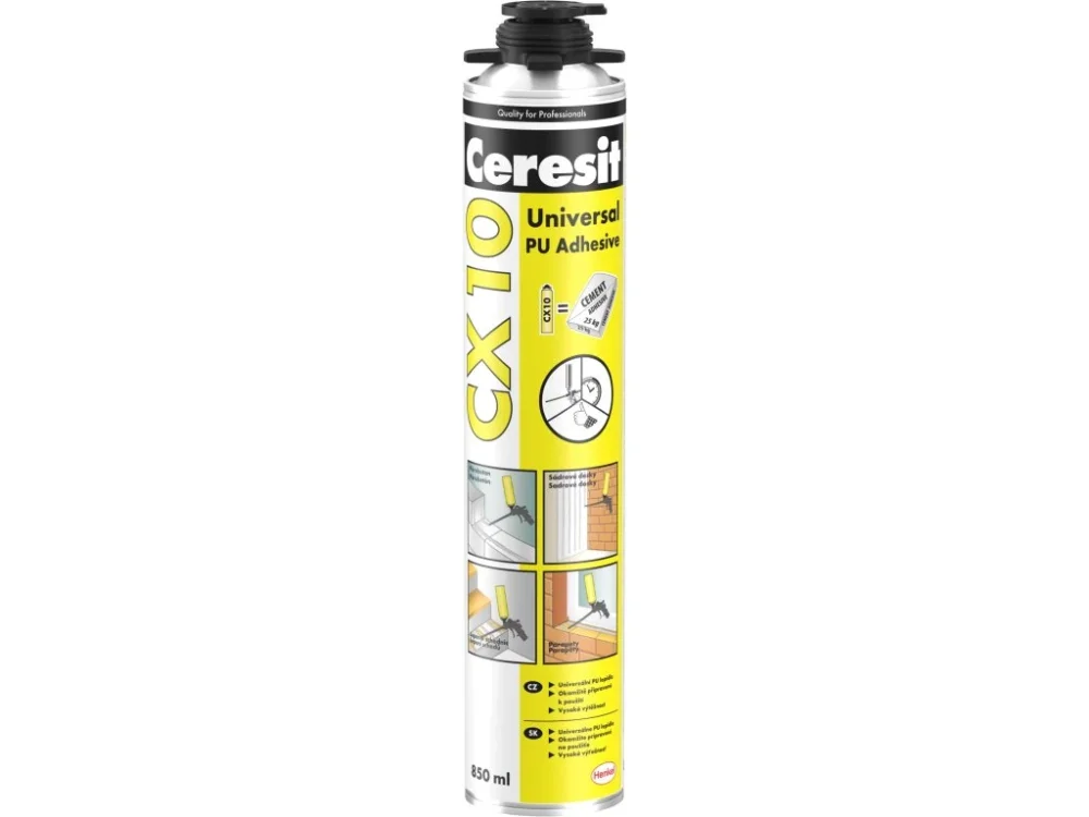 Must-Have Univerzální PU lepidlo CX 10 Ceresit 850 ml polyuretanová pěna