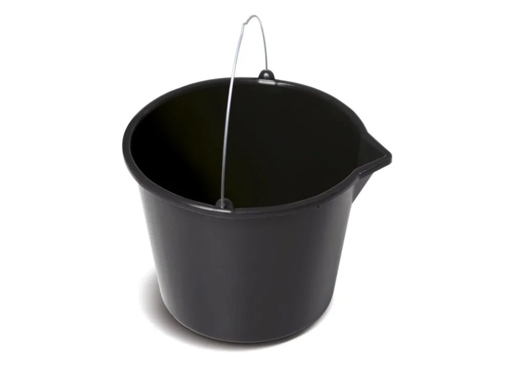 Vědro stavební s nálevkou BUCKET černé 16 l Značkový