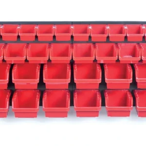 Značkový Závěsný panel s 30 boxy na nářadí ORDERLINE 800 x 195 x 400 mm