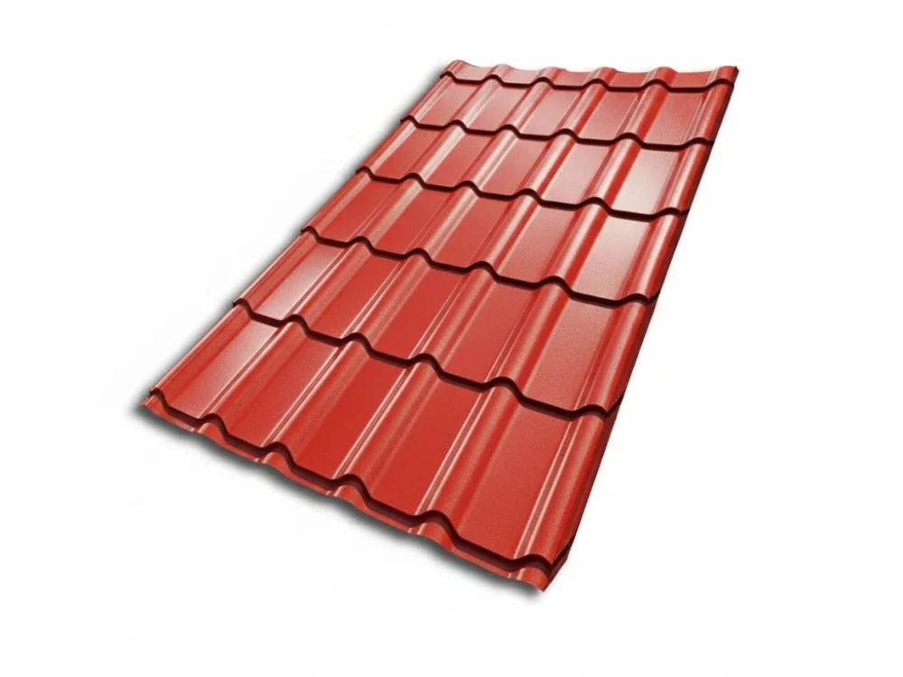 Cenově Výhodný Plechová krytina Blachotrapez DIAMENT Eco Plus taška 1900 x 1200 x 0,5 mm - PLADUR LESK RAL 3009 oxidovaná červená