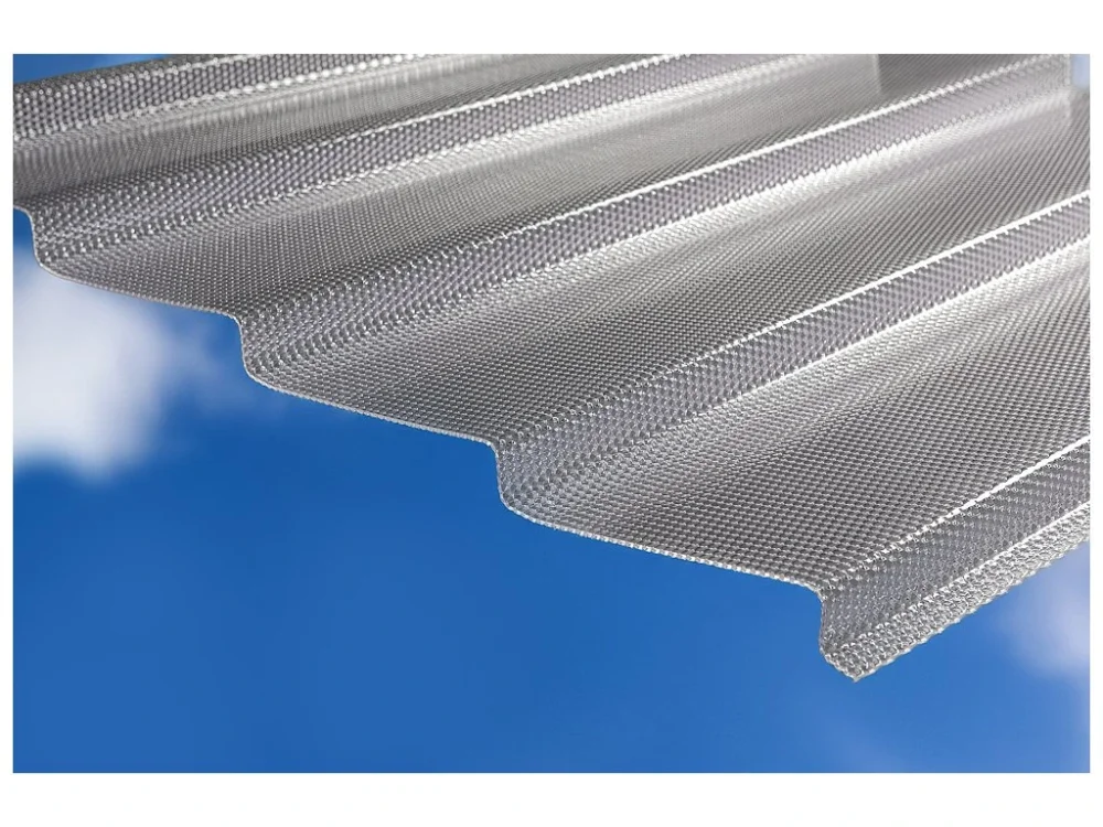 Poslední Šance Polykarbonátový vlnitý panel MARLON CSE DIAMOND Z-TOP s šestihrannou strukturou 0,954 x 5 m čirý