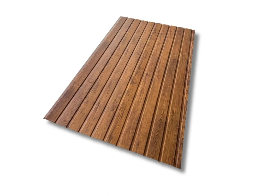 Tovární Cena Plechový fasádní a plotový panel HORNVAL TRAPÉZ T7 0,5 - 118 x 200 cm MULTIGLOSS (jednostranný)