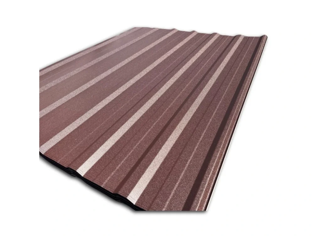 Plechová krytina trapézový plech Blachotrapez T18 Plus 1500 x 1173 x 0,5 mm PLADUR matná RAL 8017 čokoládová hnědá Přímo Od Výrobce